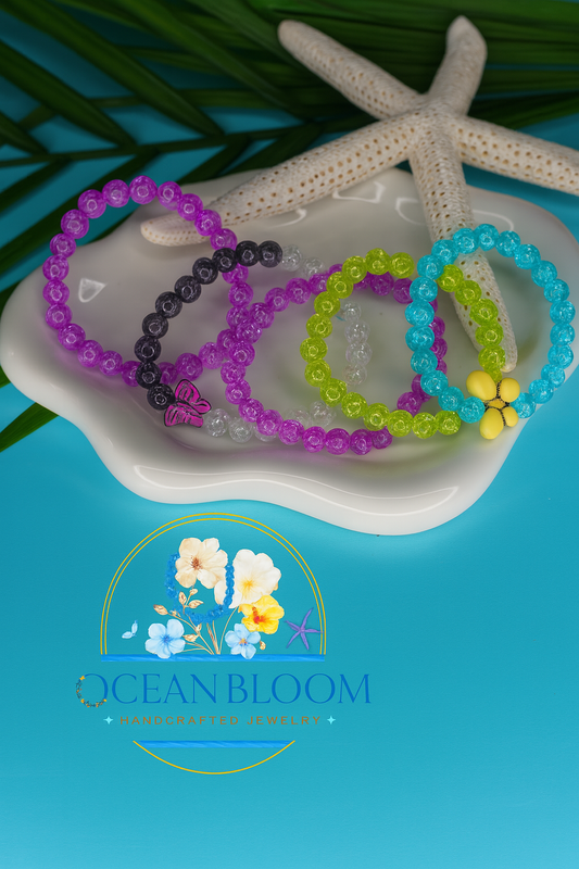 Color Pop Beaded Bracelet – Ocean Bloom